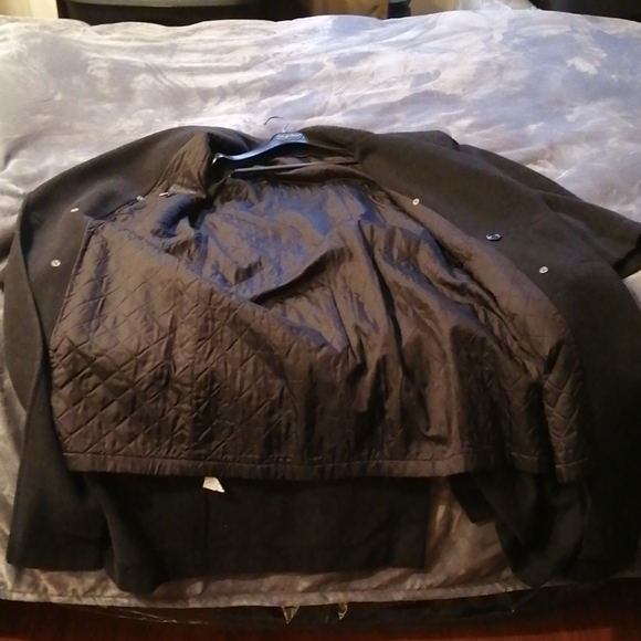 Byblos Black Overcoat or Trench Coat - Picture 5 of 7